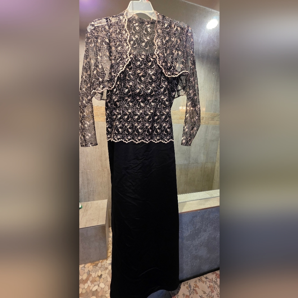 Black & Gold formal dress